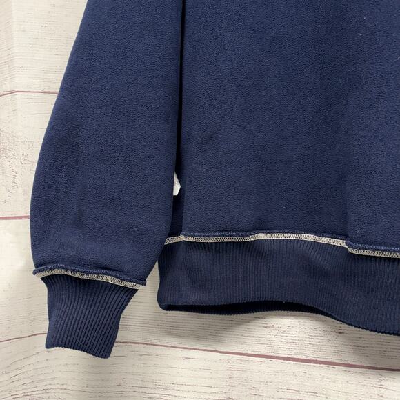 JW Anderson UNIQLO Blue Reversible Sherpa Fleece Crew Neck Sweatshirt Size M - Picture 11 of 11